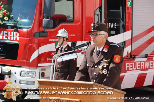 20180506 Florianitag mit Fahrzeugweihe des neuen HLFA 2 der FF Pottenstein anläßlich des 150-jährigen Gründungsjubiläums  Foto: ASB ÖA Markus Hackl FF Pottenstein