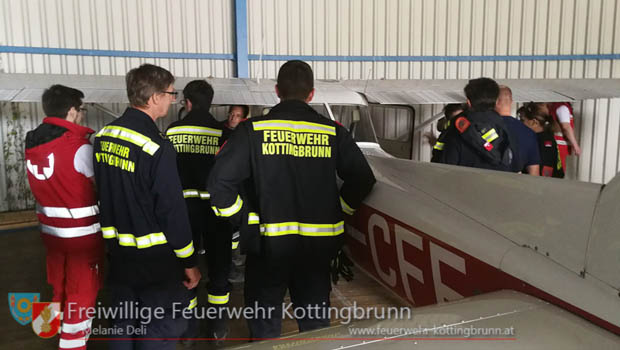 20180602 Schulung von Fluggeräten am Flughafen Bad Vöslau/Kottingbrunn  Foto: Melanie Deli FF Kottingbrunn