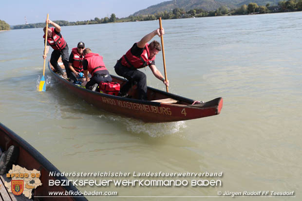 20180908 Der 6. KHD ZUG (Wasserdienstzug) übte erneut in Klosterneuburg  Foto: Jürgen RUDOLF FF Teesdorf 