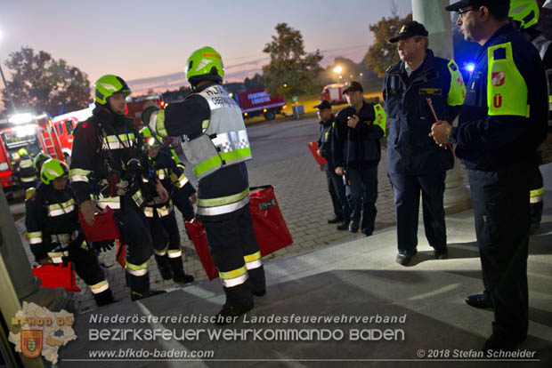 20181012 Realistische Brandeinsatzübung in Oberwaltersdorf  Foto: © Stefan Schneider
