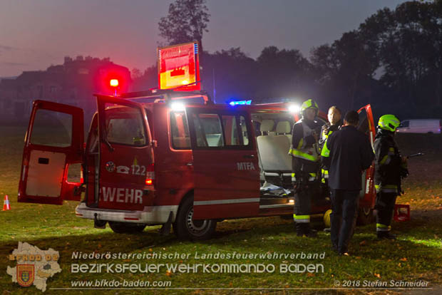 20181012 Realistische Brandeinsatzübung in Oberwaltersdorf  Foto: © Stefan Schneider