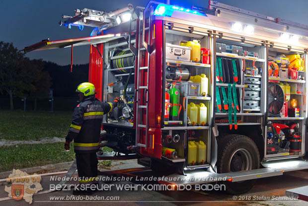 20181012 Realistische Brandeinsatzübung in Oberwaltersdorf  Foto: © Stefan Schneider