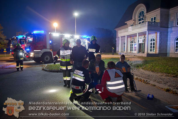 20181012 Realistische Brandeinsatzübung in Oberwaltersdorf  Foto: © Stefan Schneider