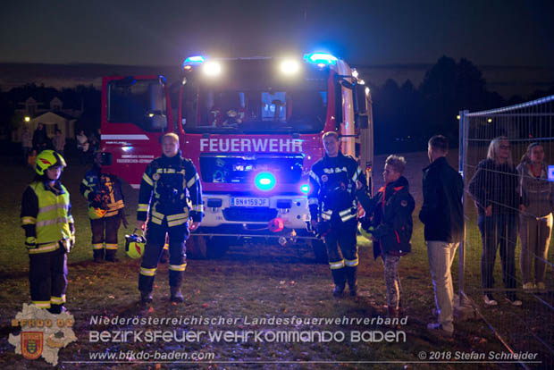 20181012 Realistische Brandeinsatzübung in Oberwaltersdorf  Foto: © Stefan Schneider