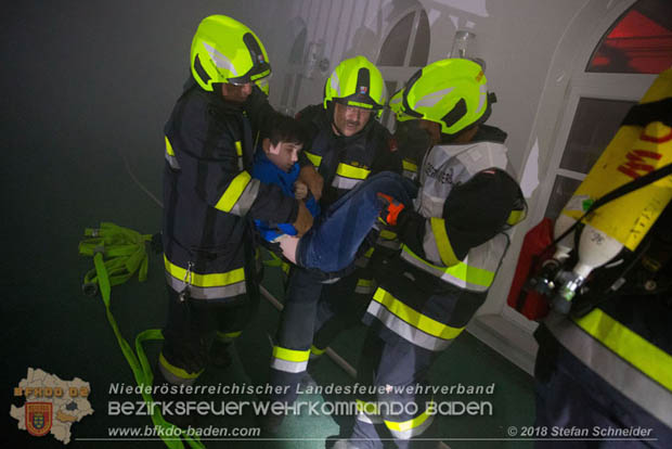 20181012 Realistische Brandeinsatzübung in Oberwaltersdorf  Foto: © Stefan Schneider