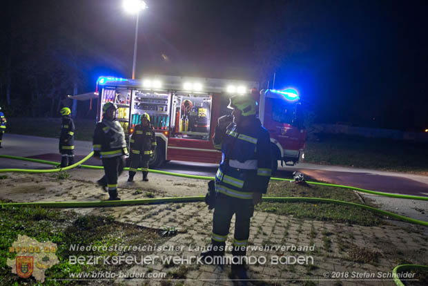 20181012 Realistische Brandeinsatzübung in Oberwaltersdorf  Foto: © Stefan Schneider