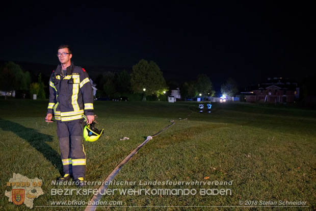 20181012 Realistische Brandeinsatzübung in Oberwaltersdorf  Foto: © Stefan Schneider