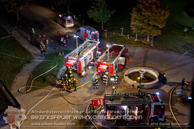 20181012 Realistische Brandeinsatzübung in Oberwaltersdorf  Foto: © Stefan Schneider
