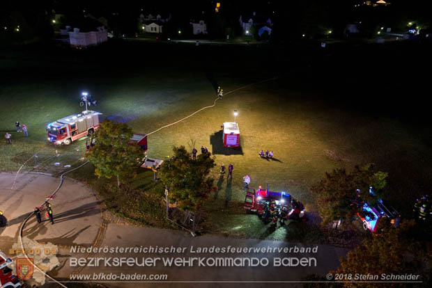 20181012 Realistische Brandeinsatzübung in Oberwaltersdorf  Foto: © Stefan Schneider