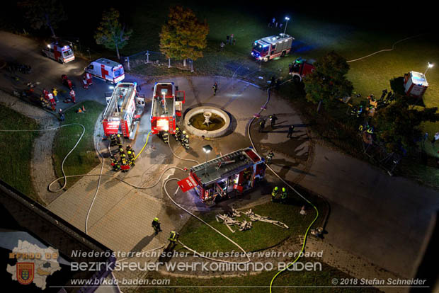20181012 Realistische Brandeinsatzübung in Oberwaltersdorf  Foto: © Stefan Schneider