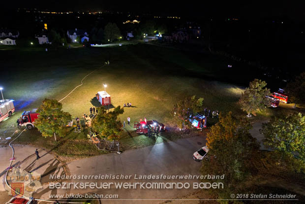 20181012 Realistische Brandeinsatzübung in Oberwaltersdorf  Foto: © Stefan Schneider