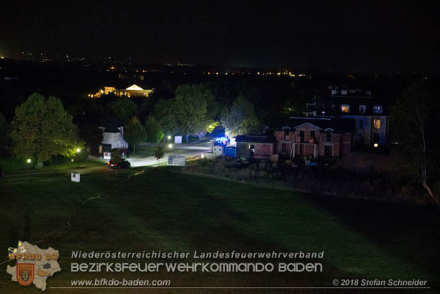 20181012 Realistische Brandeinsatzübung in Oberwaltersdorf  Foto: © Stefan Schneider