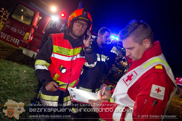 20181012 Realistische Brandeinsatzübung in Oberwaltersdorf  Foto: © Stefan Schneider