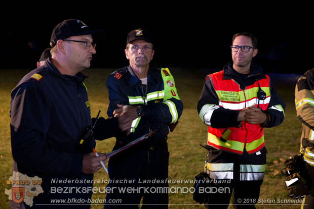 20181012 Realistische Brandeinsatzübung in Oberwaltersdorf  Foto: © Stefan Schneider