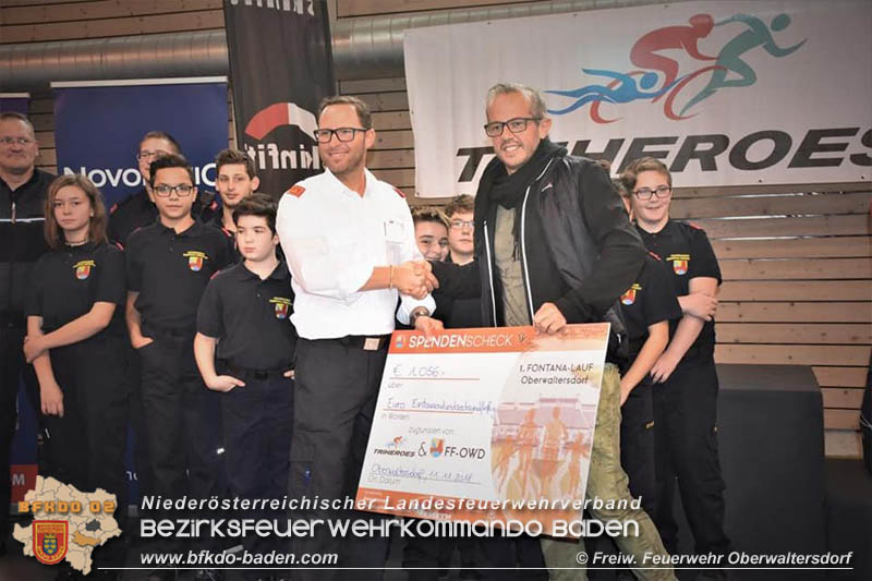 Spendenübergabe in Oberwaltersdorf  Foto: FF Oberwaltersdorf