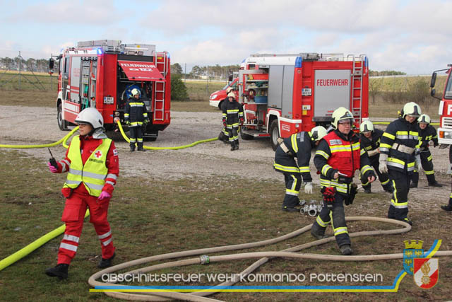 Großübung Tritolia19" Feuerwehrabschnitt Pottenstein am 06.April 2019  Fotos: ASB Markus Hackl u. ASB Bernd Taxberger AFKDO Pottenstein