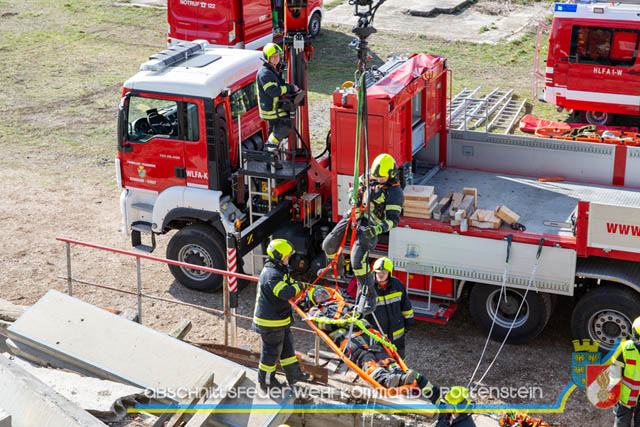 Großübung Tritolia19" Feuerwehrabschnitt Pottenstein am 06.April 2019  Fotos: ASB Markus Hackl u. ASB Bernd Taxberger AFKDO Pottenstein