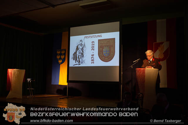 20191005 Festsitzung anlässlich 145 Jahre FF St.Veit an der Triesting  Foto: Bernd Taxberger