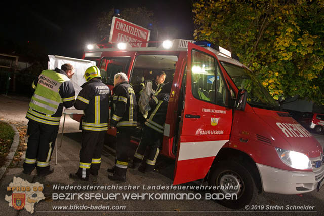 20191030 Abschnittsübung in der Landesbrufschule BADEN  Foto: Stefan Schneider FF Baden-Stadt