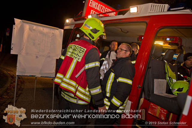 20191030 Abschnittsübung in der Landesbrufschule BADEN  Foto: Stefan Schneider FF Baden-Stadt