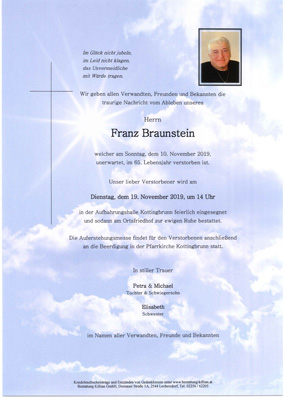 Parte Franz Braunstein Parte Franz Braunstein