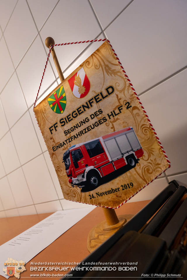 20191124 Feierliche Segnung des neuen Hilfeleistungsfahrzeug (HLF2) der FF Siegenfeld  Foto: © Philipp Schmutz