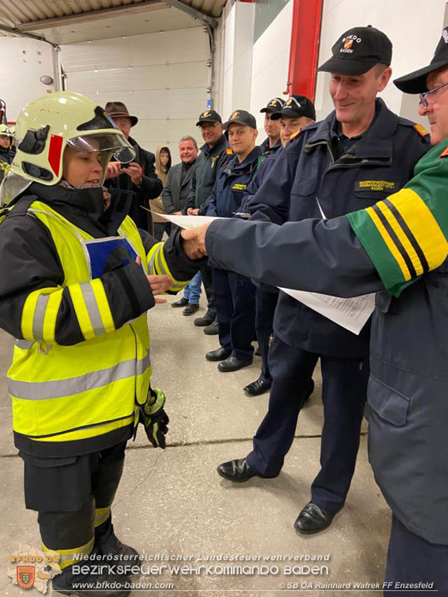 20191129 Erfolgreiche Ausbildungsprüfung Technische Hilfeleistung in Silber und Gold der FF Enzesfeld Foto: SB ÖA Rainhard Wafrek FF Enzesfeld 20191129 Erfolgreiche Ausbildungsprüfung Technische Hilfeleistung in Silber und Gold der FF Enzesfeld Foto: SB ÖA Rainhard Wafrek FF Enzesfeld