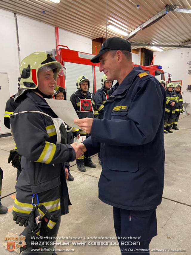20191129 Erfolgreiche Ausbildungsprüfung Technische Hilfeleistung in Silber und Gold der FF Enzesfeld Foto: SB ÖA Rainhard Wafrek FF Enzesfeld 20191129 Erfolgreiche Ausbildungsprüfung Technische Hilfeleistung in Silber und Gold der FF Enzesfeld Foto: SB ÖA Rainhard Wafrek FF Enzesfeld
