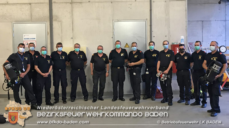 20200710 Ausbildungsprüfung Atemschutz bei der Betriebsfeuerwehr Landesklinikum BADEN  Foto: © BTF LK BADEN