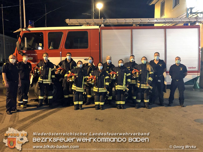 20200916 Abschluss Trupmann Modul Einzeldurchgang im Feuerwehrhaus Baden-Leesdorf  Foto: © Georg Mrvka FF Baden-Leesdorf 