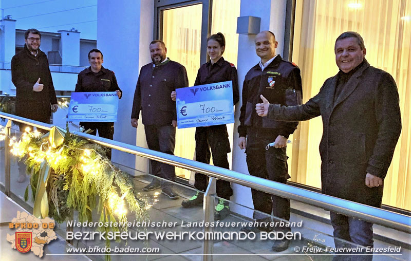 Spende für Feuerwehrjugend Enzesfeld und Lindabrunn  Foto: Freiwillige Feuerwehr Enzesfeld
