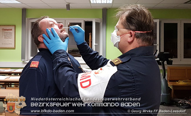 20201230 Corona Schnelltestung für die 3 Kraftfahrer in Baden 20201230 Corona Schnelltestung für die 3 Kraftfahrer in Baden