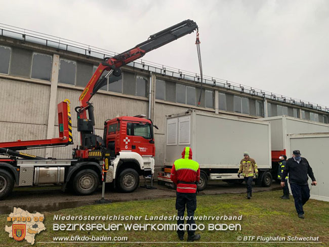 20201231 Ankunft der ersten Hilfslieferung aus Niederösterreich im Erdbebengebiet Foto: © BTF Flughafen Schwechat 20201231 Ankunft der ersten Hilfslieferung aus Niederösterreich im Erdbebengebiet Foto: © BTF Flughafen Schwechat