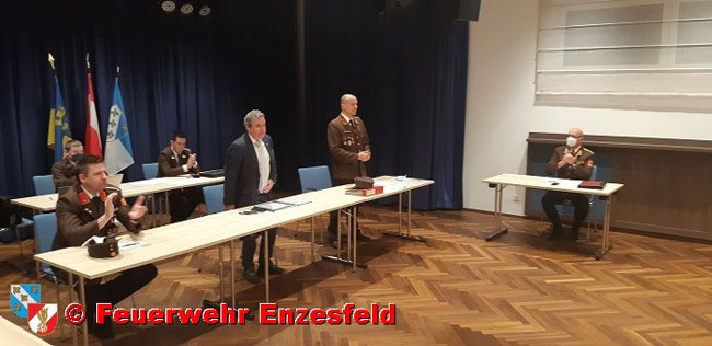 20210122 Jahreshauptversammlung mit Wahlen bei der FF Enzesfeld Foto: Freiwillige Feuerwehr Enzesfeld 20210122 Jahreshauptversammlung mit Wahlen bei der FF Enzesfeld Foto: Freiwillige Feuerwehr Enzesfeld