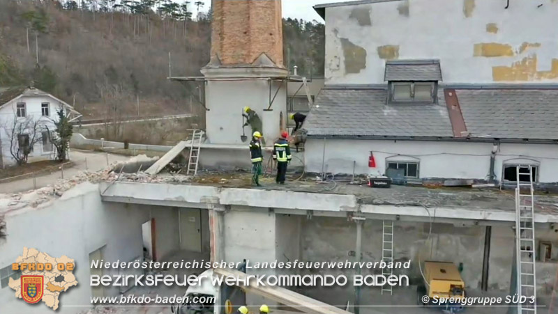 20210327-28 Schornstein-Sprengung in Hirtenberg  Foto: © Sprenggruppe SÜD 3