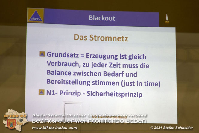 20211015 Vortrag des Zivilschutzverbandes in der Feuerwehrscheune Unterwaltersdorf ueber das Thema Blackout  FOTO: © Stefan Schneider