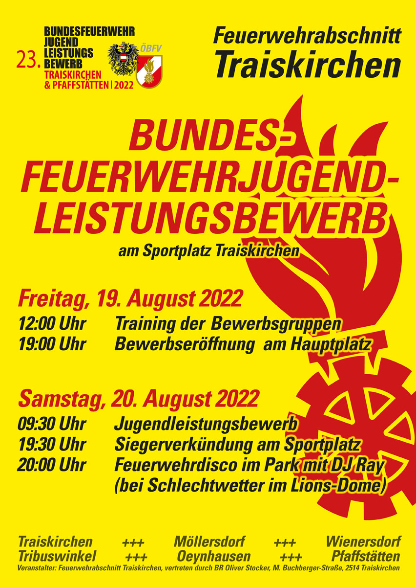 Bundesfeuerwehrjugendleistungsbewerb 2022 in Traiskirchen