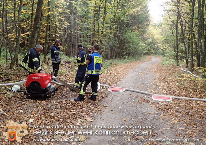 20221025 Unterabschnittsübung in Gainfarn  Foto: Freiwillige Feuerwehr Gainfarn