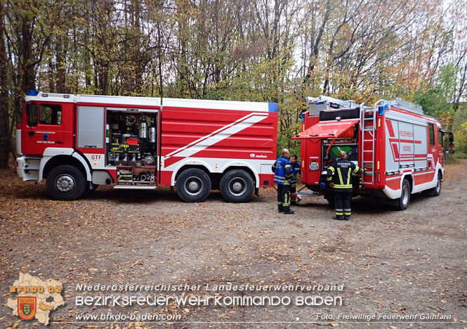 20221025 Unterabschnittsübung in Gainfarn  Foto: Freiwillige Feuerwehr Gainfarn