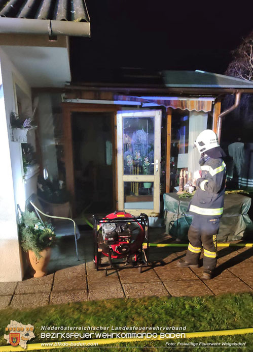 20221231 Brand in einem Wohnhaus in Weigelsdorf  Foto: Freiwillige Feuerwehr Weigelsdorf 