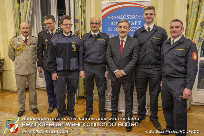 20230118 Noe Waldbrandbekaempfer zu Gast in der Franzoesischen Botschaft Foto: Matthias Fischer Noe LFV 20230118 Noe Waldbrandbekaempfer zu Gast in der Franzoesischen Botschaft Foto: Matthias Fischer Noe LFV