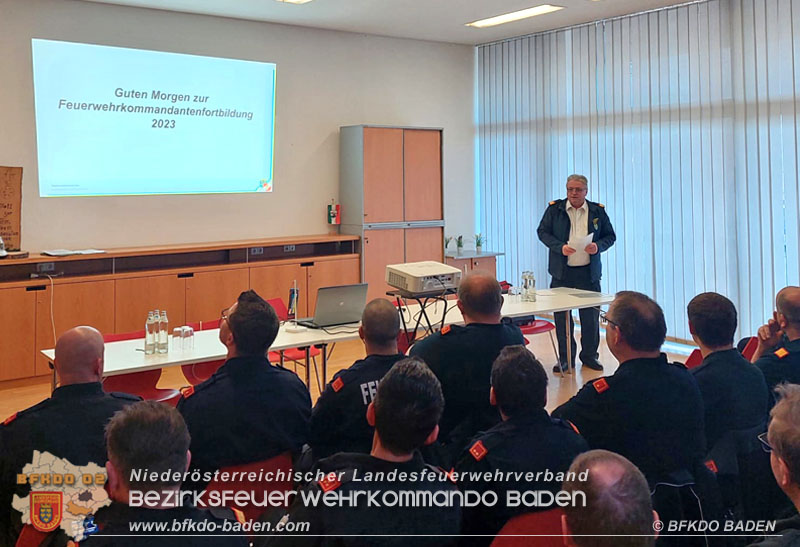 Feuerwehr-Kommandanten Fortbildung 2023 in Pottendorf