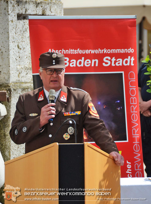 20230429 Abschnittsflorianitag in Baden  Foto: OV Mag Michael Rampl FF Baden-Stadt