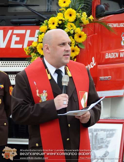 20230429 Abschnittsflorianitag in Baden  Foto: OV Mag Michael Rampl FF Baden-Stadt