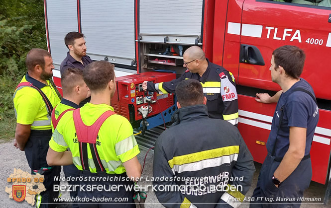 20230930 Einsatzmaschinistenlehrgang (EMA) Abschnitt Baden-Land im Helenental Foto: FT Ing. Markus Hörmann 20230930 Einsatzmaschinistenlehrgang (EMA) Abschnitt Baden-Land im Helenental Foto: FT Ing. Markus Hörmann