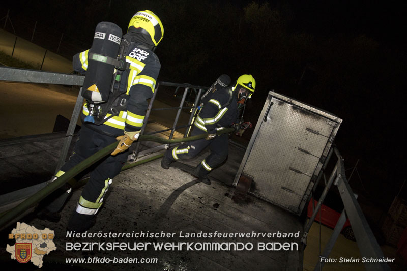 Einweisung für die Heißausbildung Stufe 4 für das Industrieviertel 2023 von 25.-29.10.2023 beim Feuerwehrhaus Leobersdorf   Foto: Stefan Schneider BFKDO BADEN