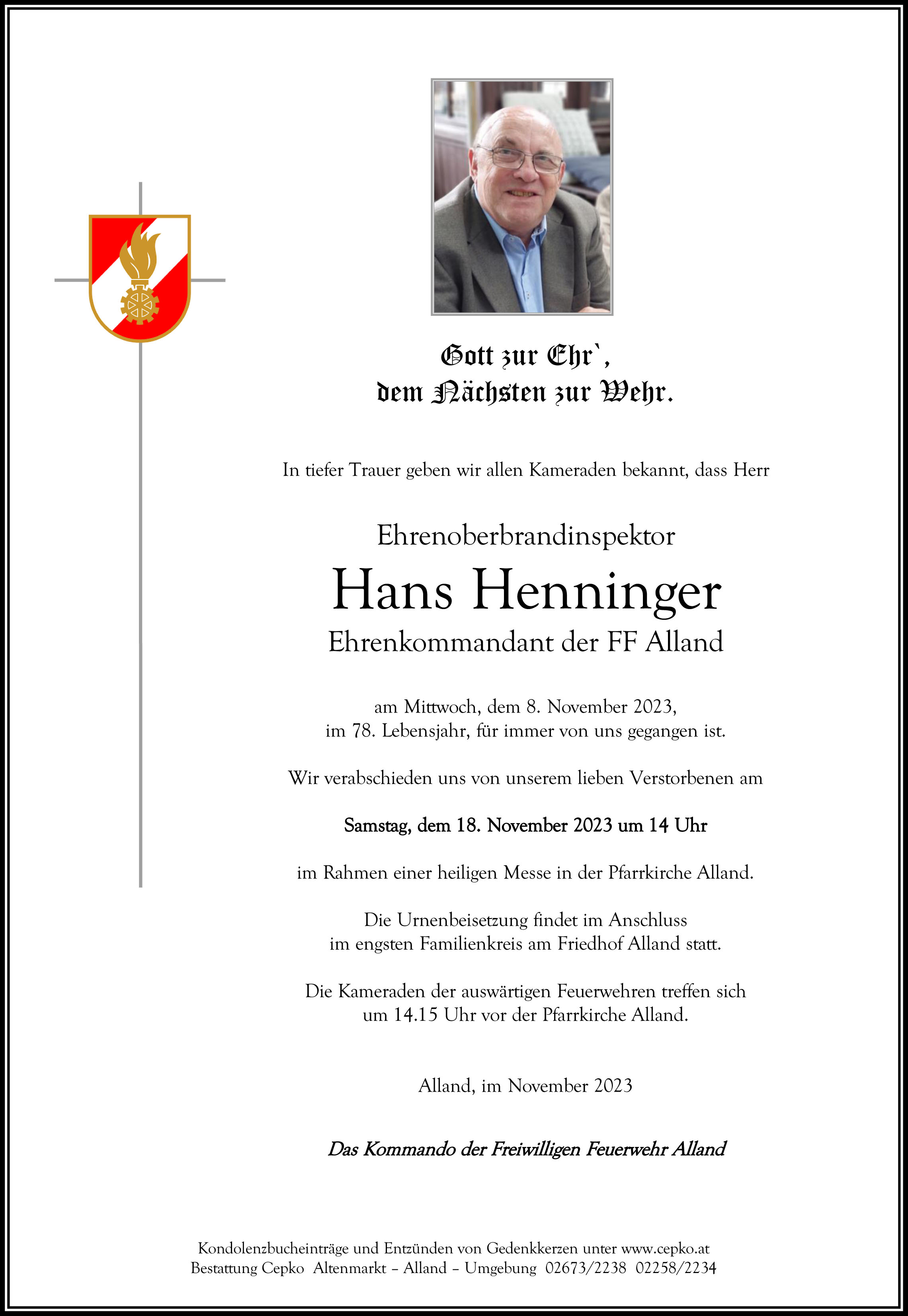 Parte EOBI Hans Henninger FF Alland Parte EOBI Hans Henninger FF Alland