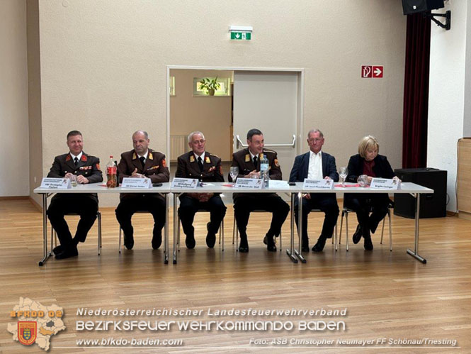 Mitgliederversammlung der Freiwilligen Feuerwehr Schönau an der Triesting