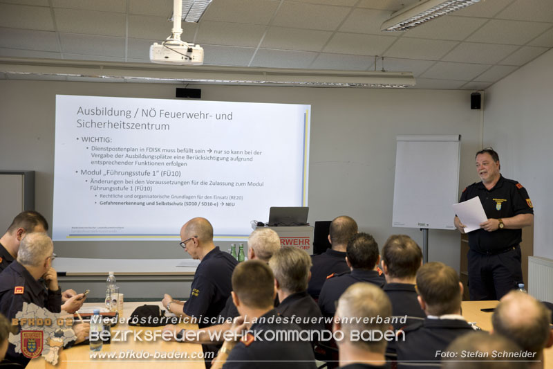 20240224 Feuerwehrkommandanten-Fortbildung in Oberwaltersdorf   Foto: Stefan Schneider BFKDO BADEN