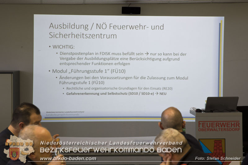 20240224 Feuerwehrkommandanten-Fortbildung in Oberwaltersdorf   Foto: Stefan Schneider BFKDO BADEN